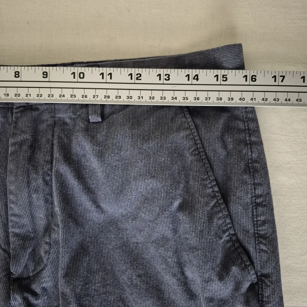 Banana Republic Pants Mens Kentfield‎ Straight Leg Slate Blue Micro Stripe 31x30
